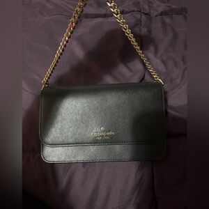 Kate Spade Black Leather Clutch